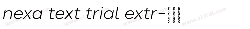 nexa text trial extr字体转换